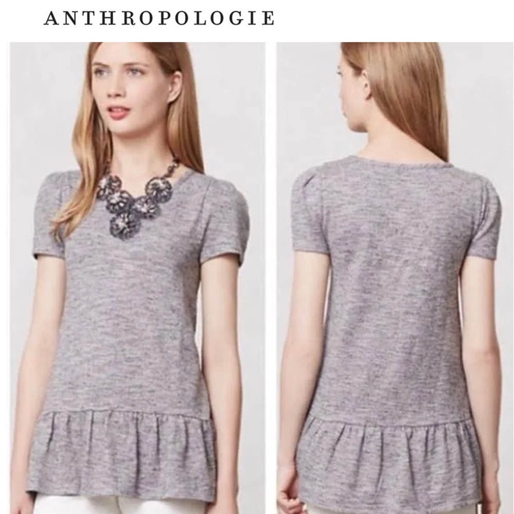 Anthropologie Leifnotes Nora peplum top